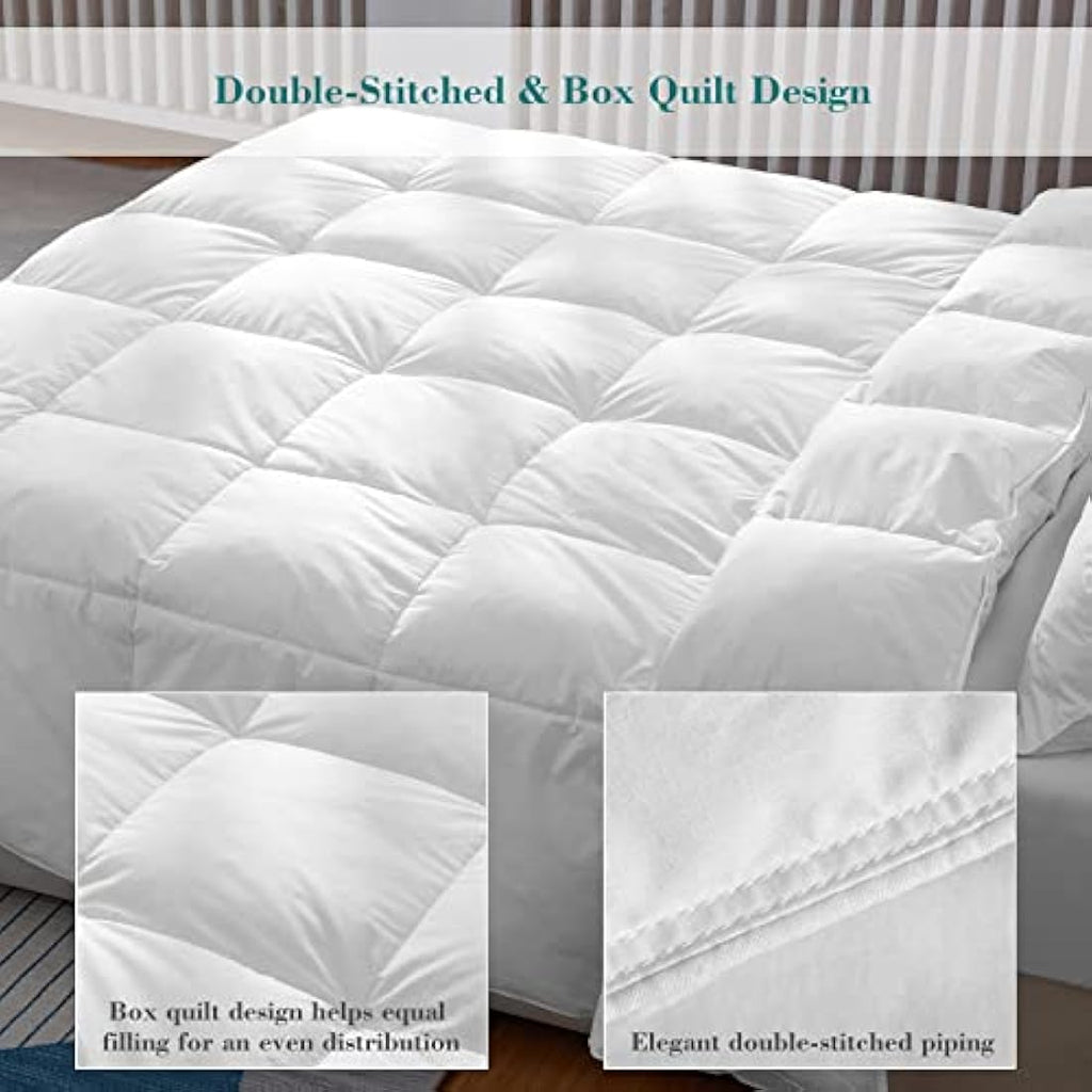 10.5 Tog Double Down & Feather Duvet | 100% Cotton Cover