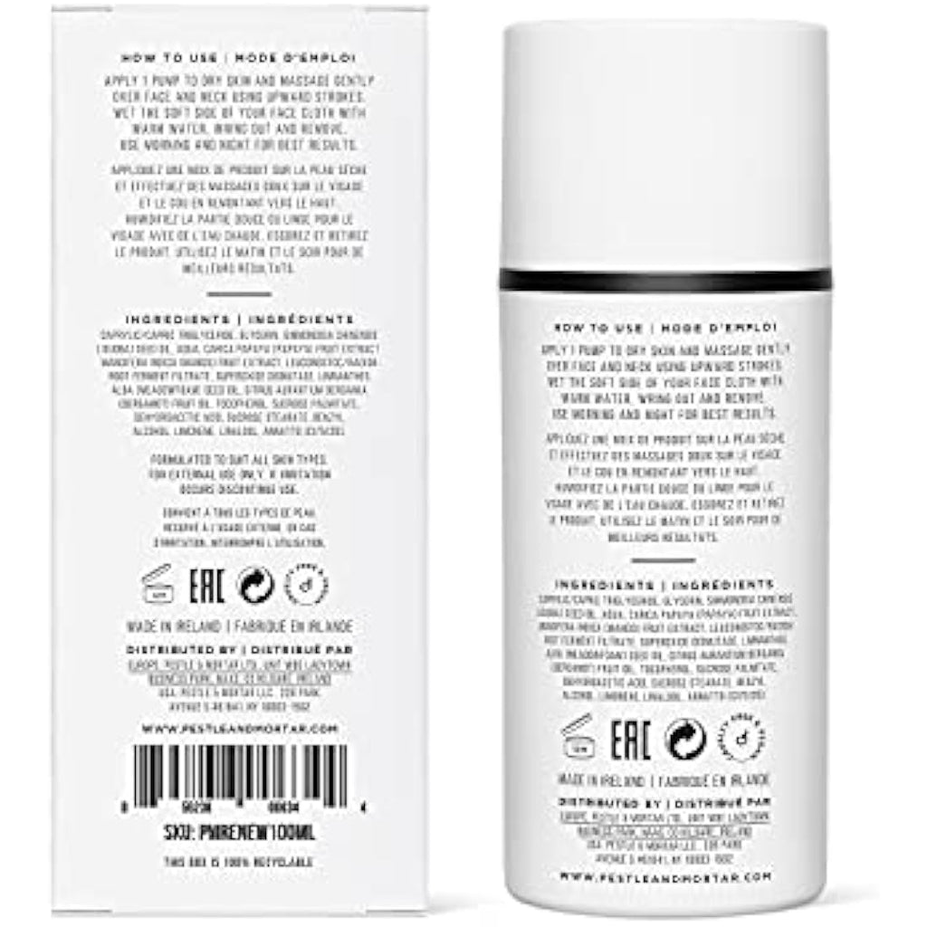 Pestle & Mortar Renew Gel Cleanser – Natural Enzyme Face Wash 100ml
