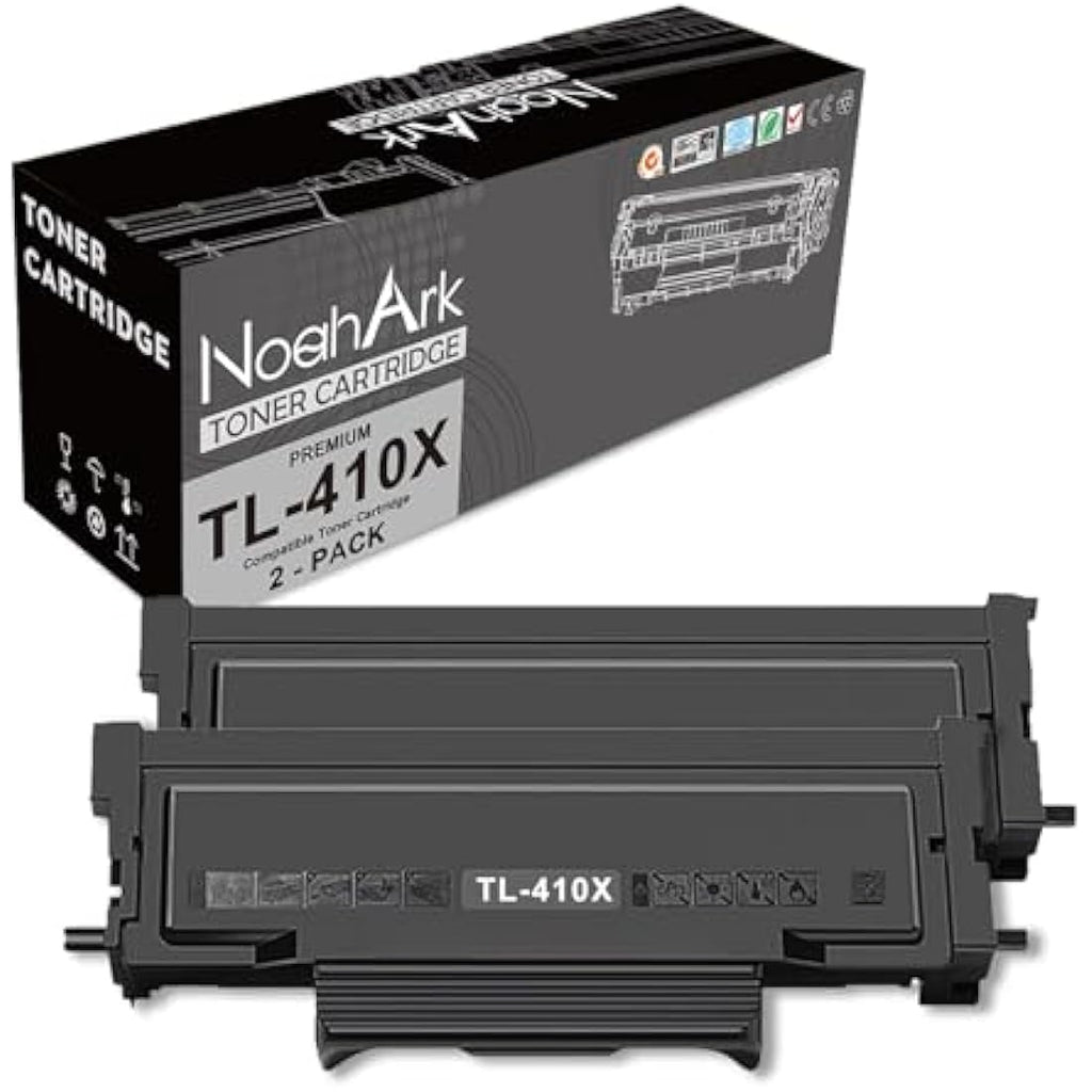 NoahArk TL-410X High-Yield Black Toner Cartridge for Pantum Printers, 2-Pack