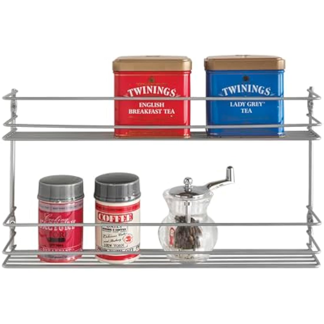 Metaltex Portaspezie 2 Piani Politherm – Organizer Cucina in Metallo