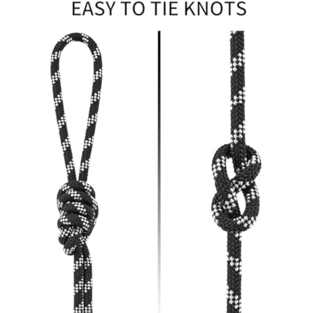 NewDoar 10mm Static Accessory Cord – 18KN High Strength Double Braid Rope