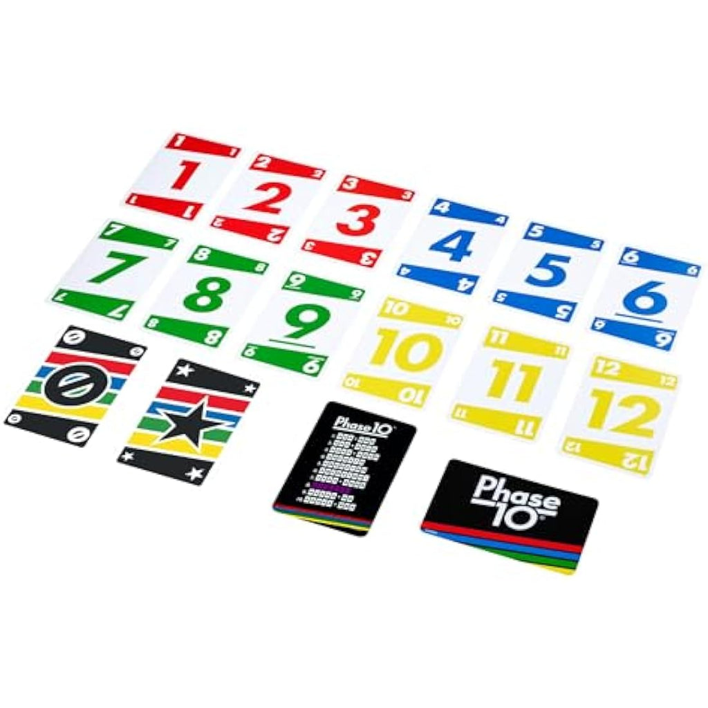 Mattel Games Phase 10 Card Game | Rummy-Style Strategy Game, 110 Cards