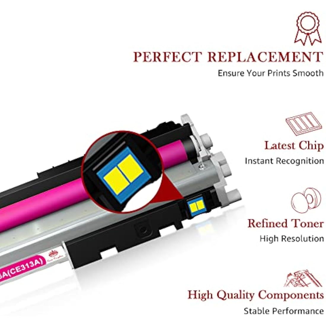 Toner Kingdom 126A 130A Remanufactured Toner Cartridges for HP LaserJet - 4 Pack