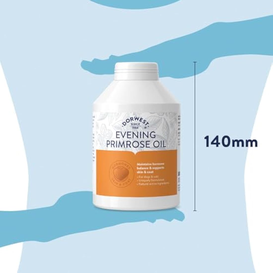 Dorwest Herbs Evening Primrose Oil for Dogs & Cats - 500 Capsules