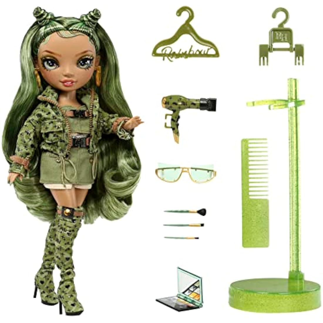 Rainbow High Olivia Woods Fashion Doll – Camo Green with Accessories