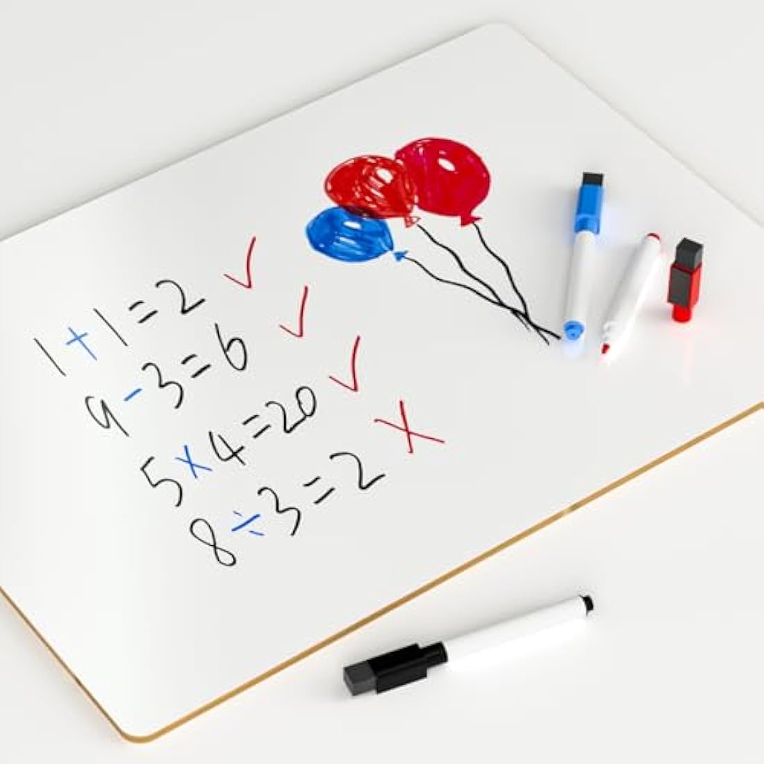 Nicpro A3 Dry Erase Whiteboard – Double Sided Lapboard with 3 Pens