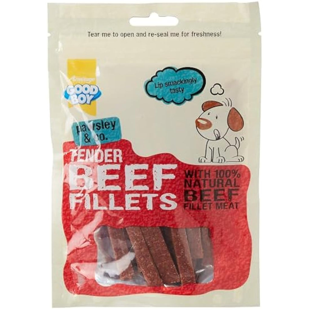 Armitage Good Boy Beef Fillets Dog Treats - 100% Real Meat, 90g