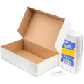 Jolof Store White Corrugated Cardboard Mailing Boxes - 30x20x10cm (9 Pack)