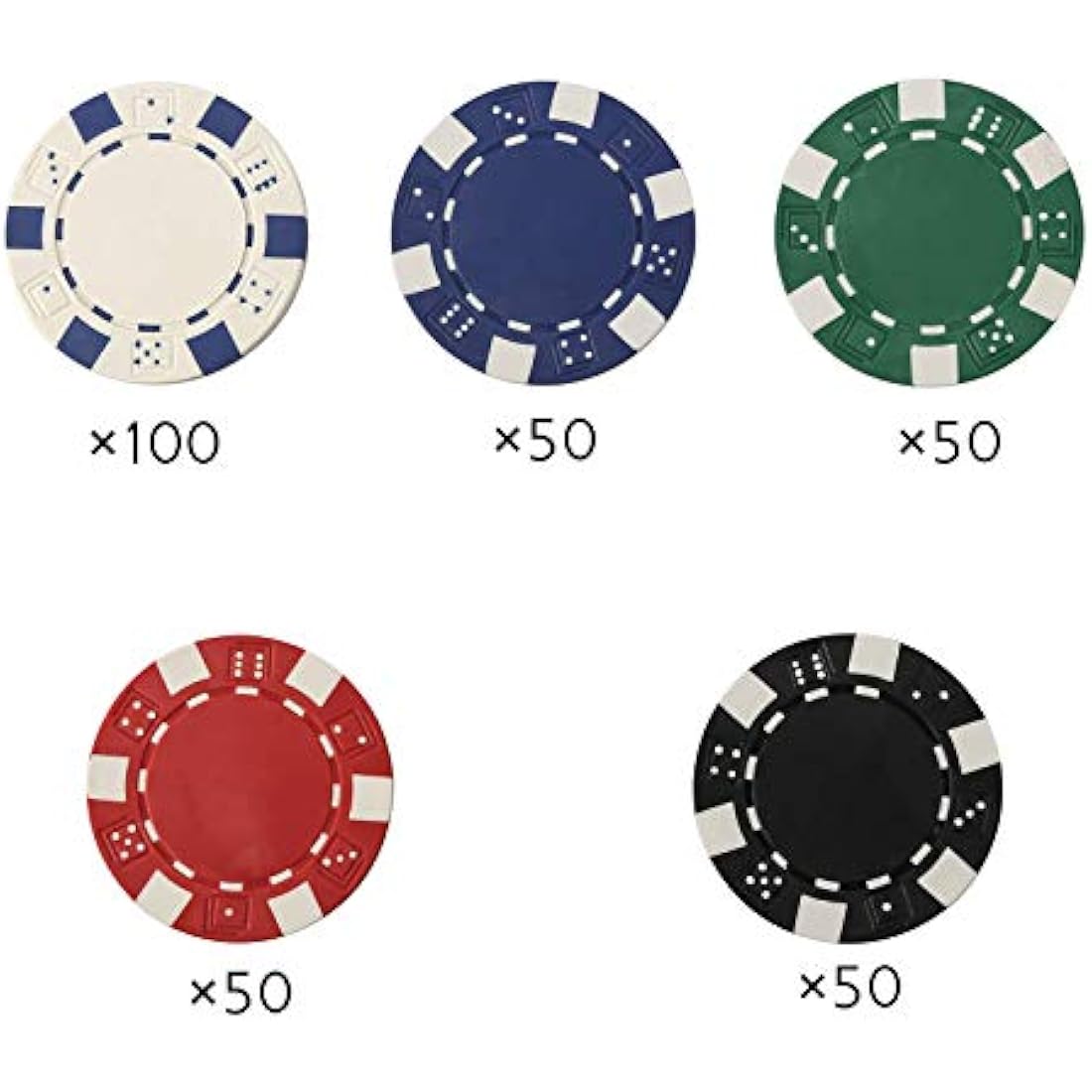 300pc Poker Chips Set | Texas Holdem Casino Set with Case