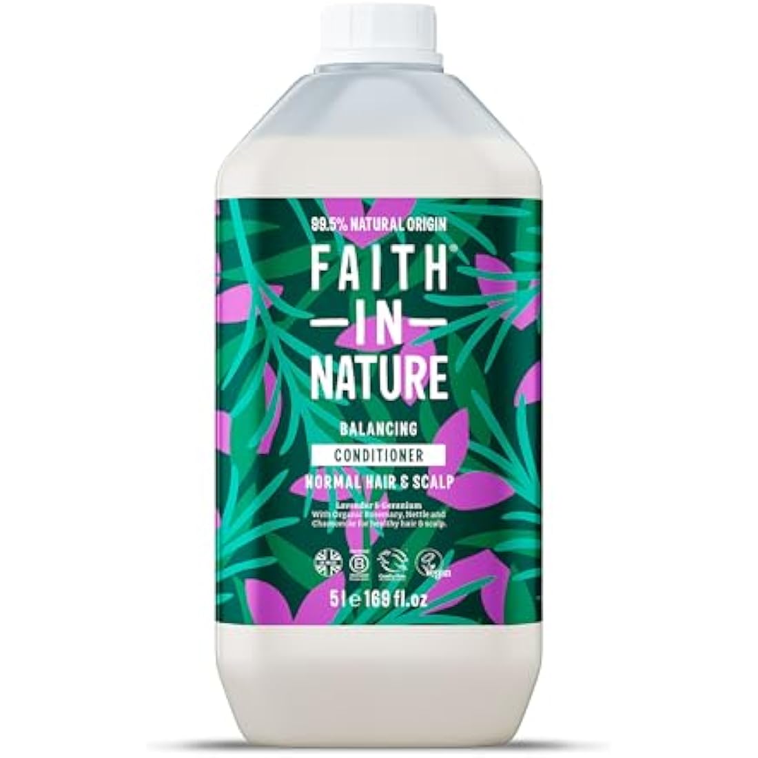 Faith In Nature Lavender & Geranium Conditioner - 5L Bulk Refill Pack