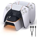 NexiGo PS5 Controller Charging Station - Fast DualSense Charger, White