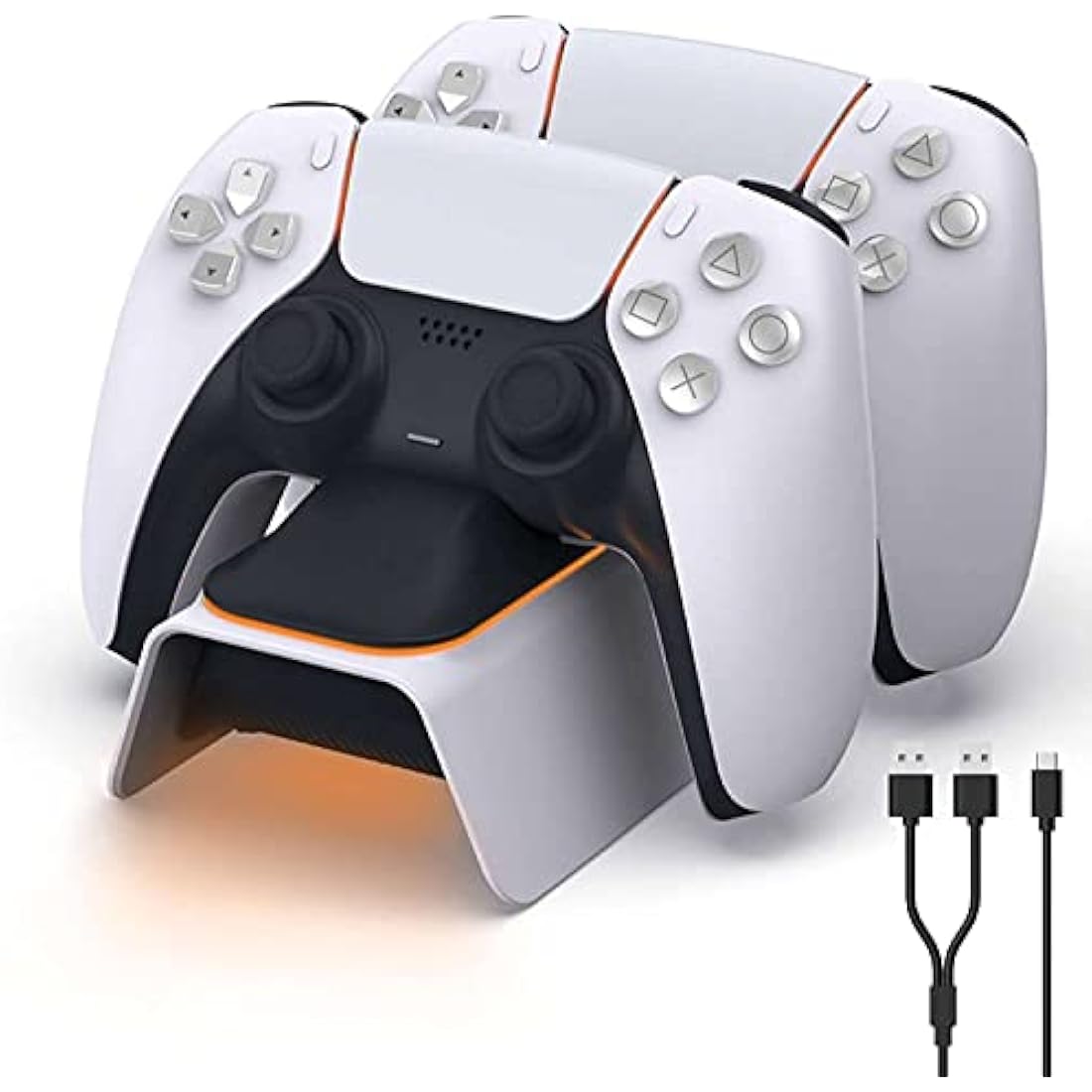 NexiGo PS5 Controller Charging Station - Fast DualSense Charger, White