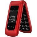 Jolof Store G380D Senior Flip Phone – Big Button Unlocked GSM Mobile (Red)