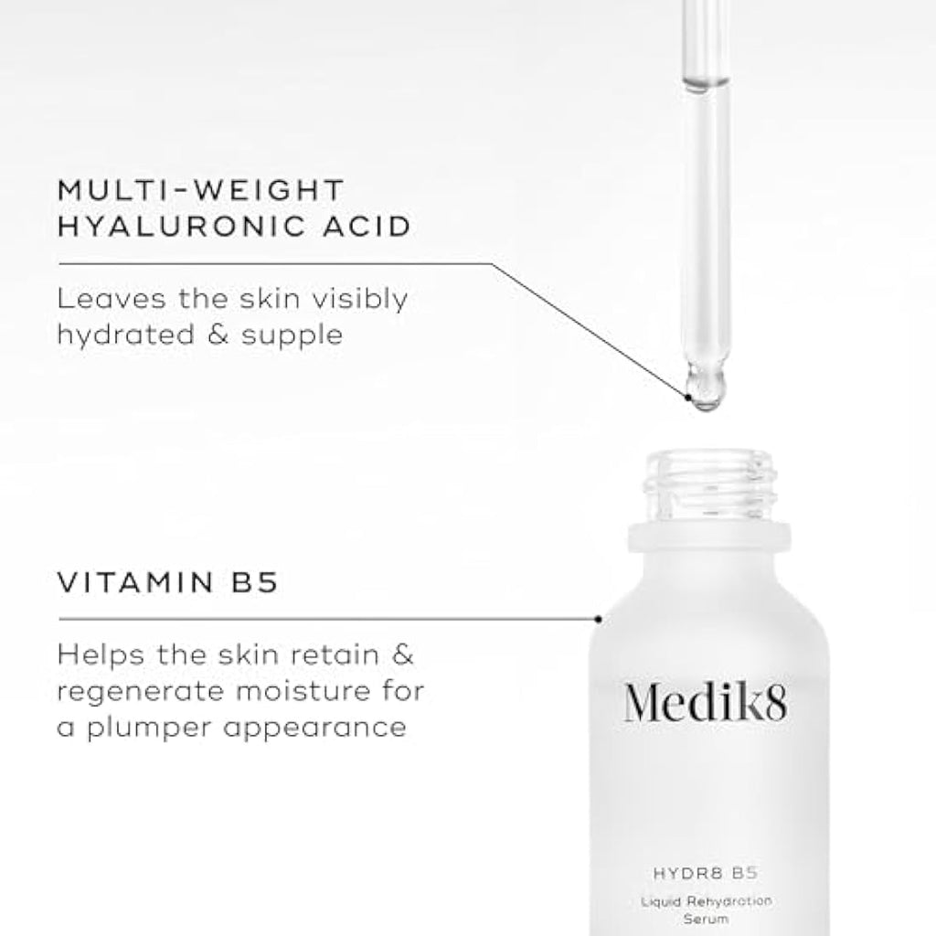 Medik8 Hydr8 B5 | Hyaluronic Acid Liquid Rehydration Serum - 30ml