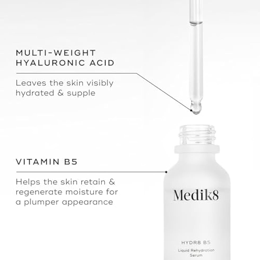 Medik8 Hydr8 B5 | Hyaluronic Acid Liquid Rehydration Serum - 30ml