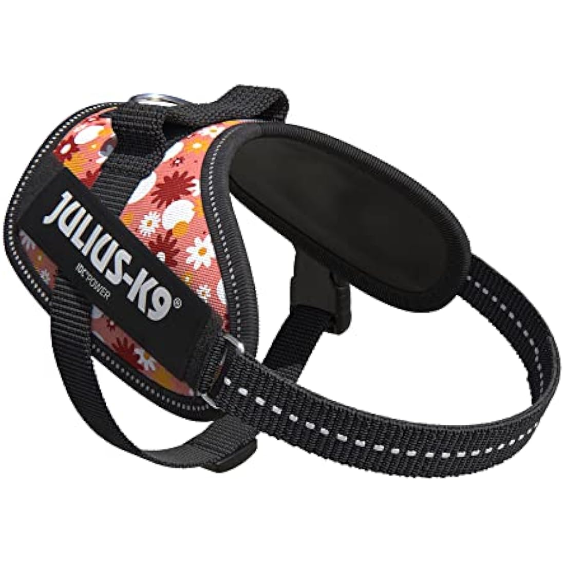 Julius-K9 IDC Powerharness Dog Harness | Pink Flowers | Size XS/Mini-Mini