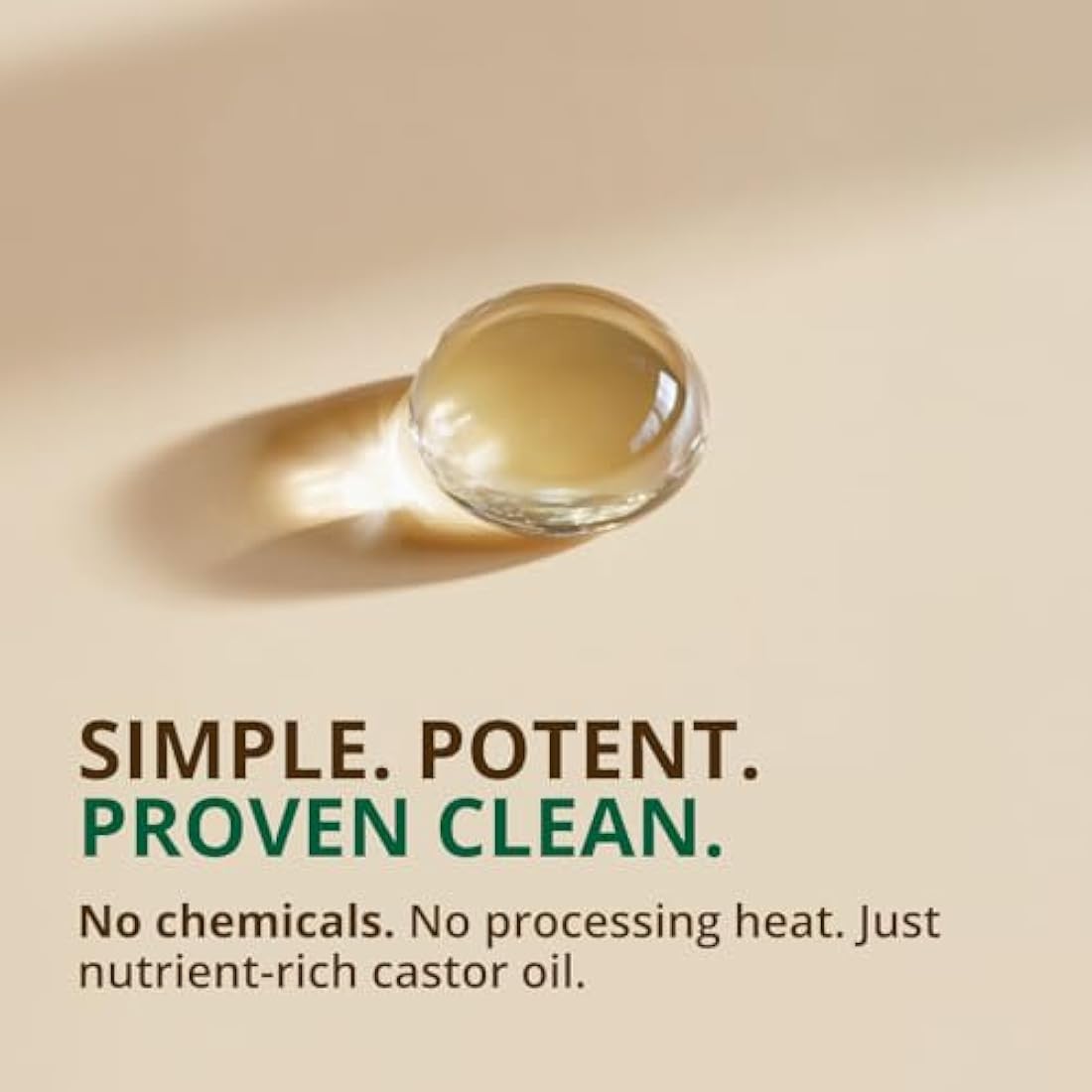 RejuveNaturals Organic Castor Oil – 16oz Glass Bottle Cold Pressed Hexane Free