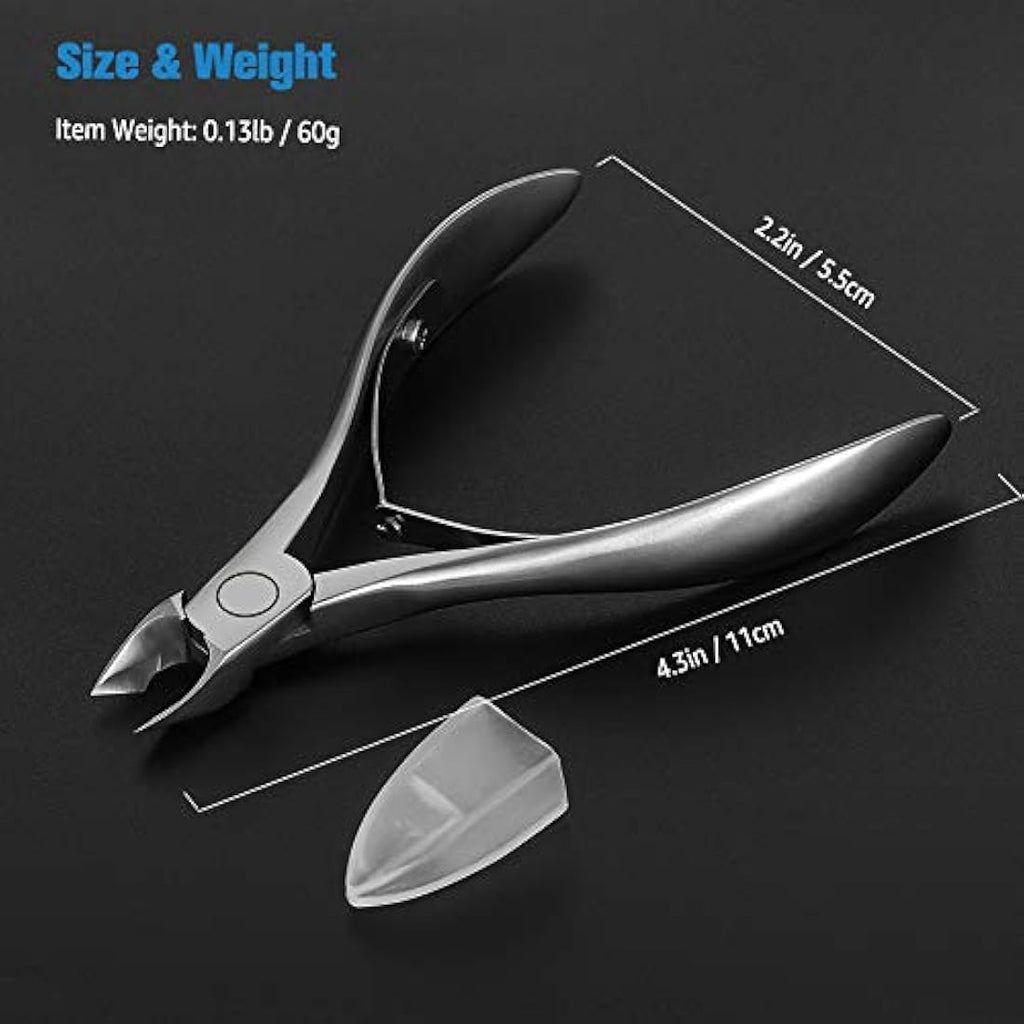 FERYES Cuticle Nippers – Professional Stainless Steel 1/2 Jaw Trimmer