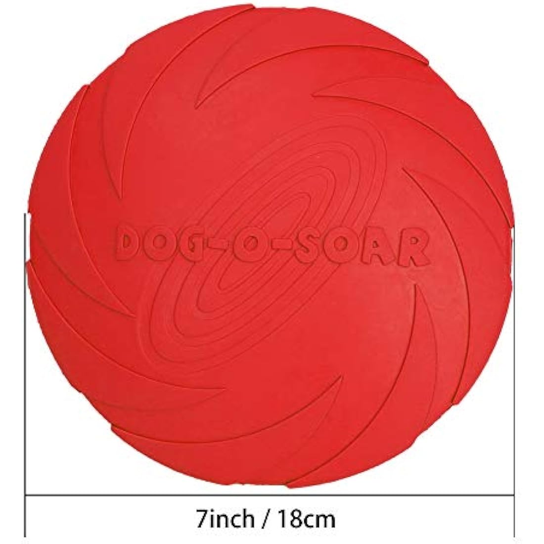 Dog Flying Disc – 2 Pack 7 Inch Floating Rubber Fetch Toy
