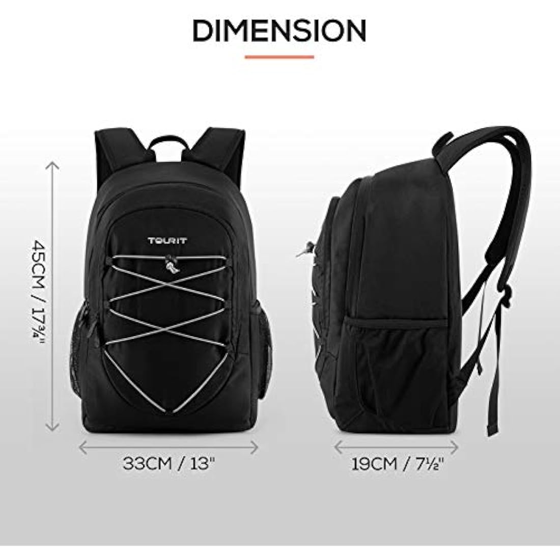 TOURIT Insulated Cooler Backpack – 28 Cans Leakproof Lightweight Bag