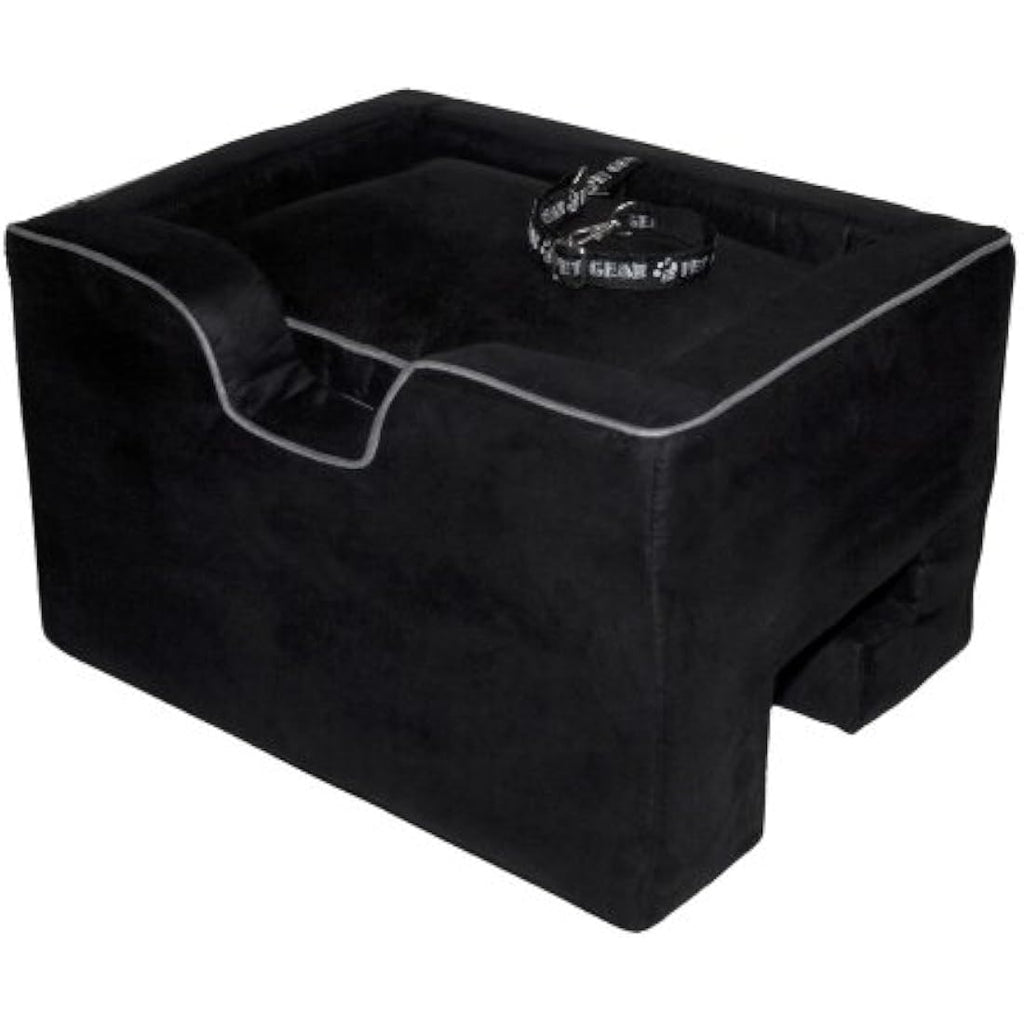 Pet Gear Booster Car Seat |  Medium Microsuede Pet Bed - Black