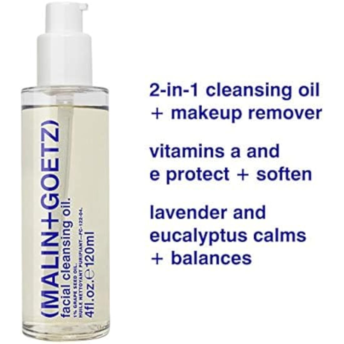 Malin + Goetz Facial Cleansing Oil – Lavender & Eucalyptus Makeup Remover