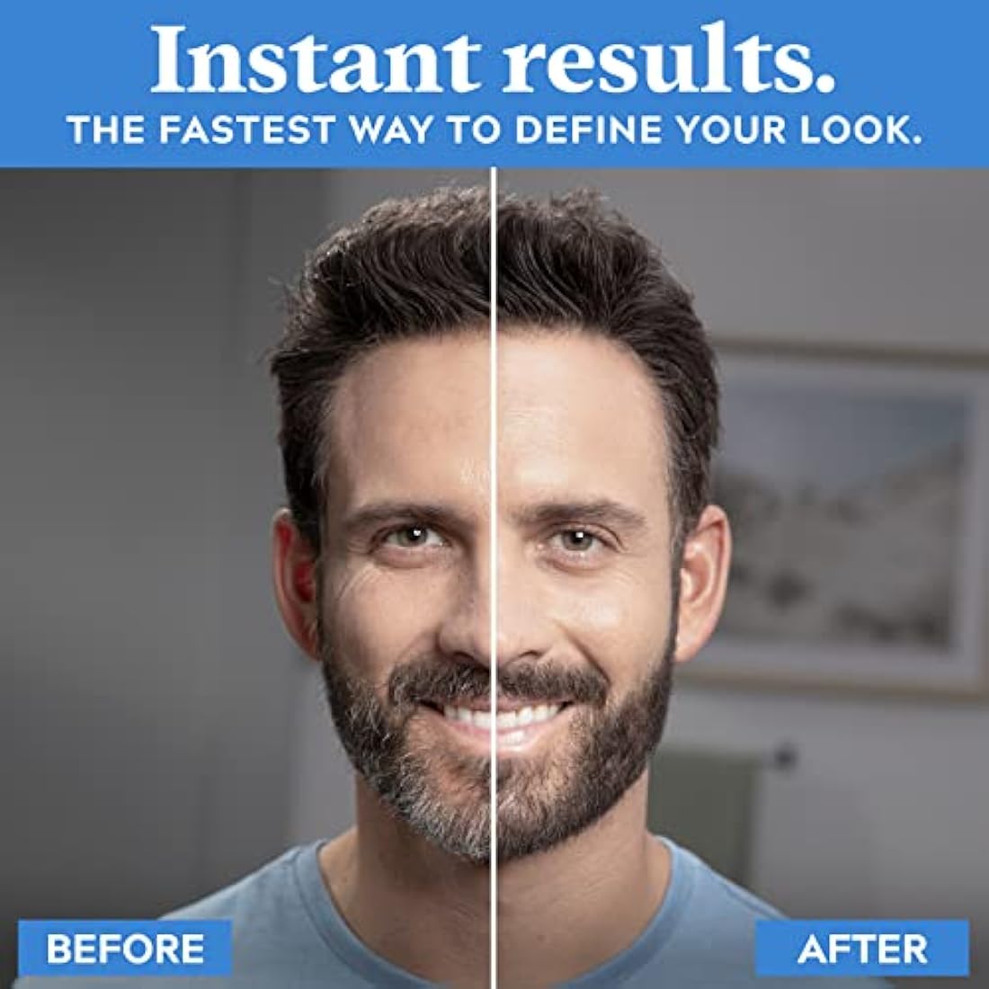 Just For Men 1-Day Beard and Brow Colour – Instant Grey Coverage, Dark Brown
