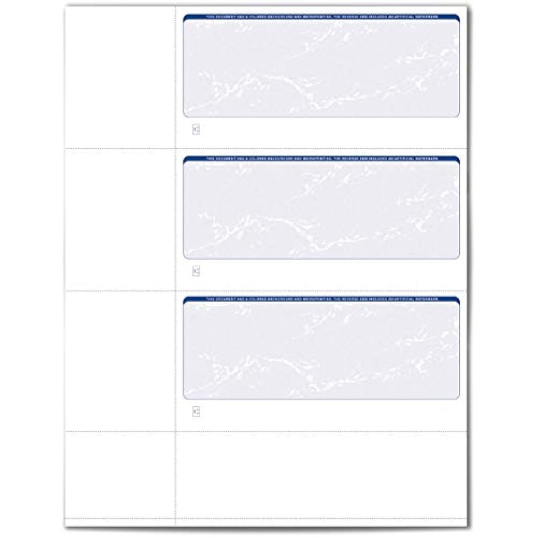 VersaCheck Blank Wallet Checks – 750 Count Blue Prestige Secure Form 3001