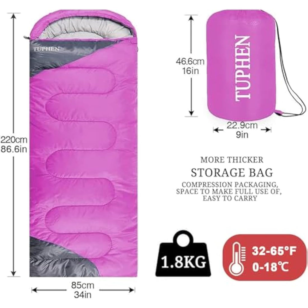 Tuphen XL Sleeping Bag | 3-4 Season Waterproof Nylon Camping Gear
