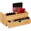 Jolof Store Bamboo Cosmetics Organiser | 4 Compartments & Drawer