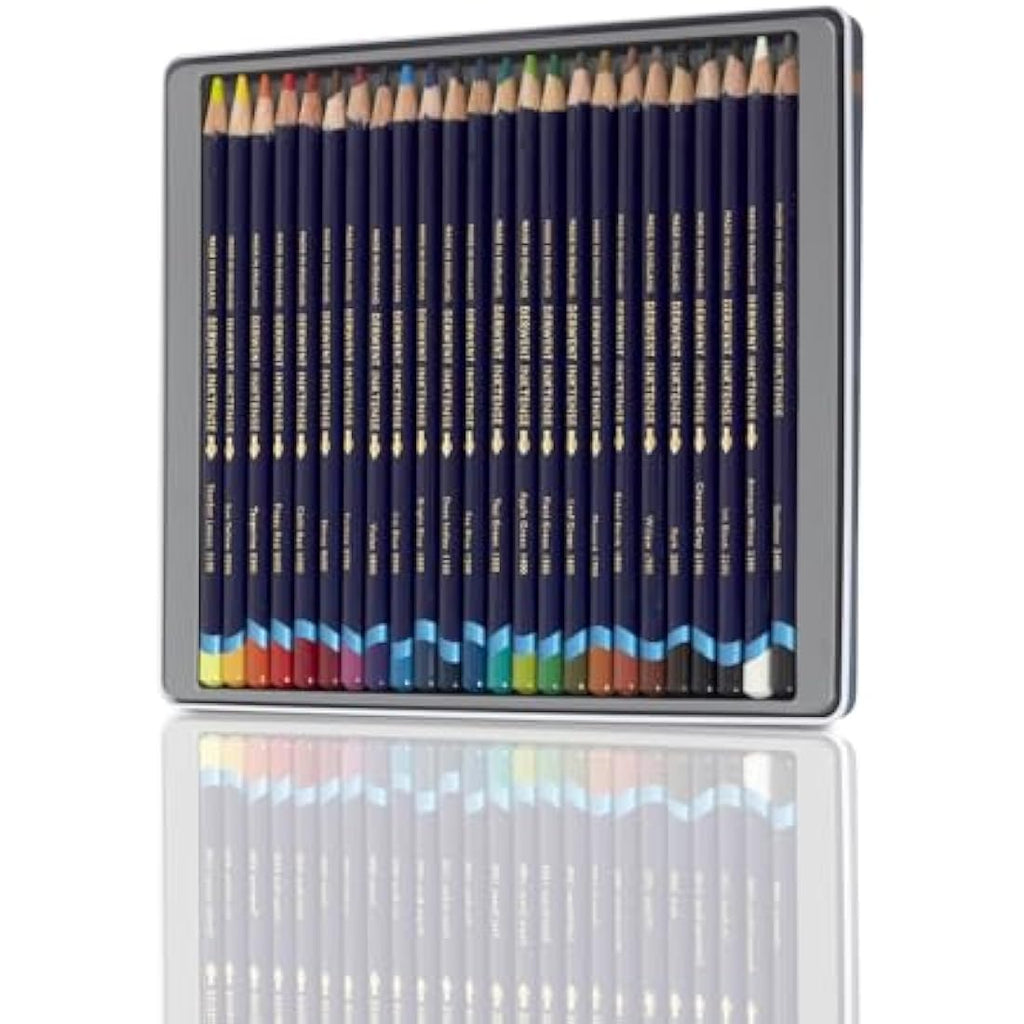 Derwent Inktense Permanent Watercolour Pencils - Set of 24 Tin