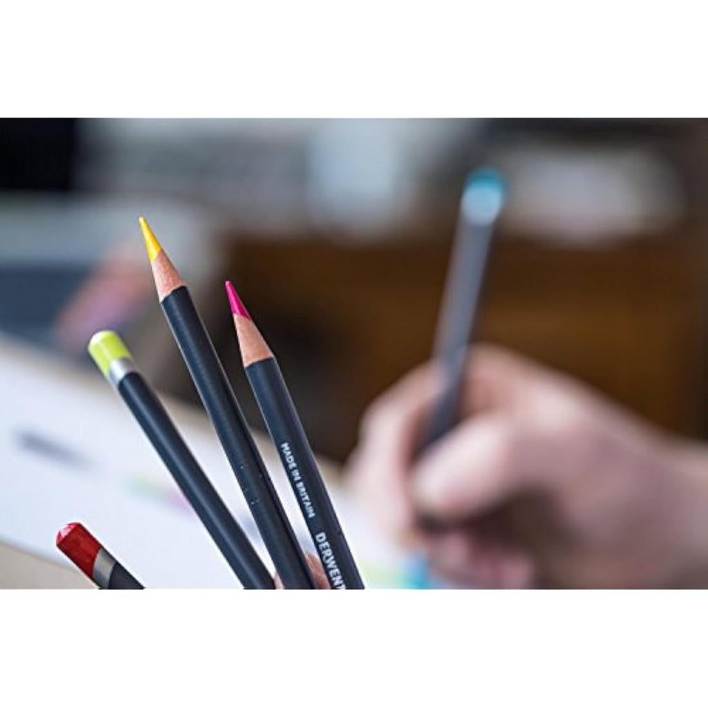 Derwent Procolour Pencils - Set of 24 Professional Drawing Pencils in Tin