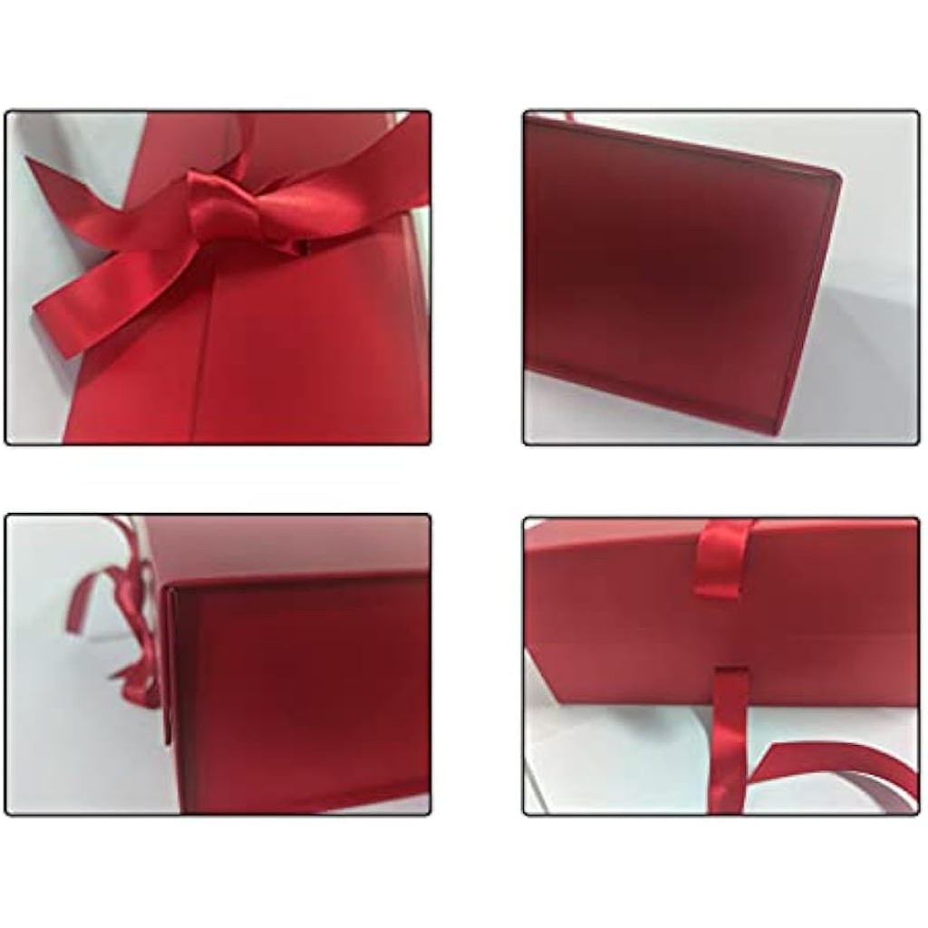 Jolof Store Red Magnetic Gift Box – Large 33x26x11cm Collapsible Box