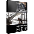 Marrutt Pro Photo Gloss Inkjet Paper | 265gsm Archival A3 - 25 Sheets