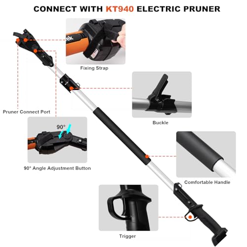 Kebtek Telescopic Extension Pole for KT940 KT933 KTE-35 - 1.7M to 2.4M