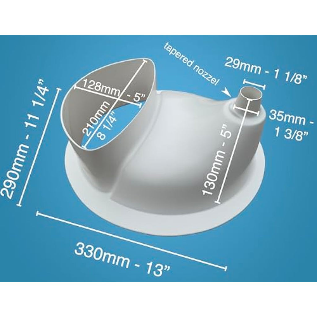 Free Range Designs Urine Separator for Compost Toilets - ABS Urine Diverter