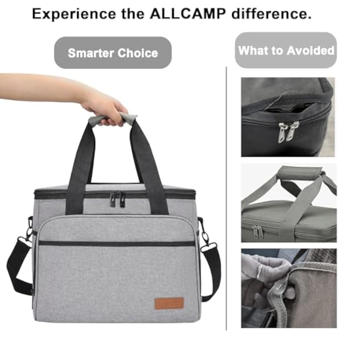 Large Foldable Insulated Cooler Bag – Leakproof Picnic Basket