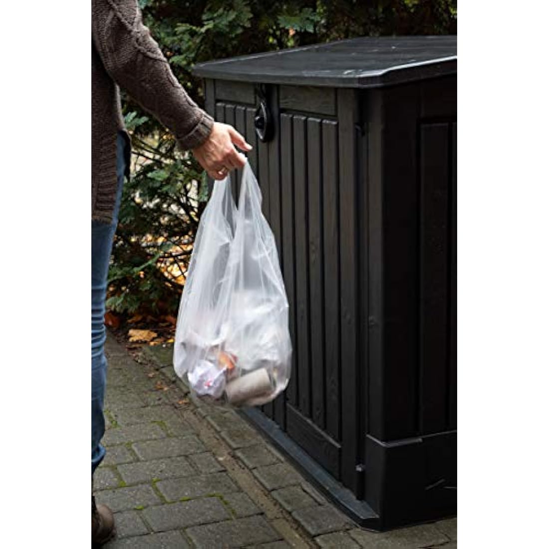 Sunmondo 5L Bin Liners with Handles – 120 Small Bathroom Trash Bags