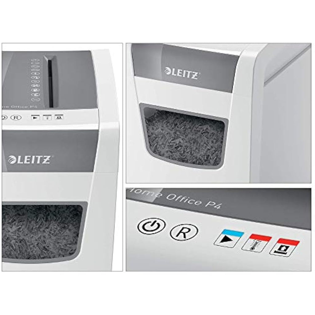 Leitz IQ Slim Home Office Cross Cut Paper Shredder | 10 Sheet, 23L Bin