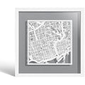Toronto Paper Cut Map Wall Art | Jolof Store Framed 3D Paper Art
