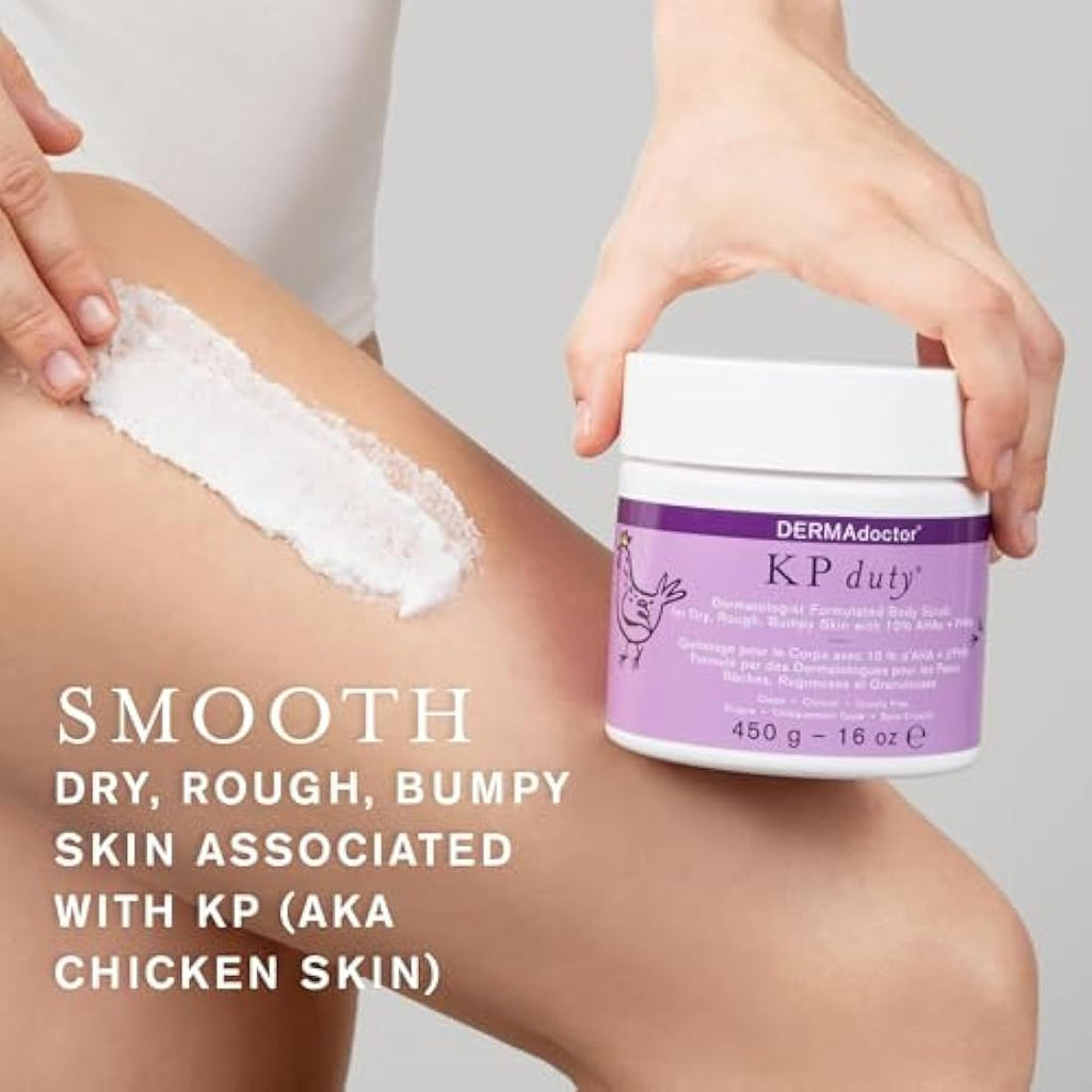 DERMAdoctor KP Bump Eraser Body Scrub | 10% AHA + PHA Exfoliant - 450g