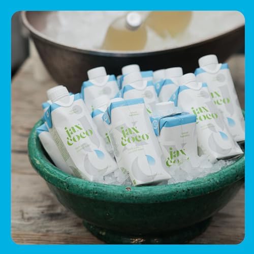 Jax Coco Pure Coconut Water – 100% Natural & Sustainable – 12 x 1L Cartons