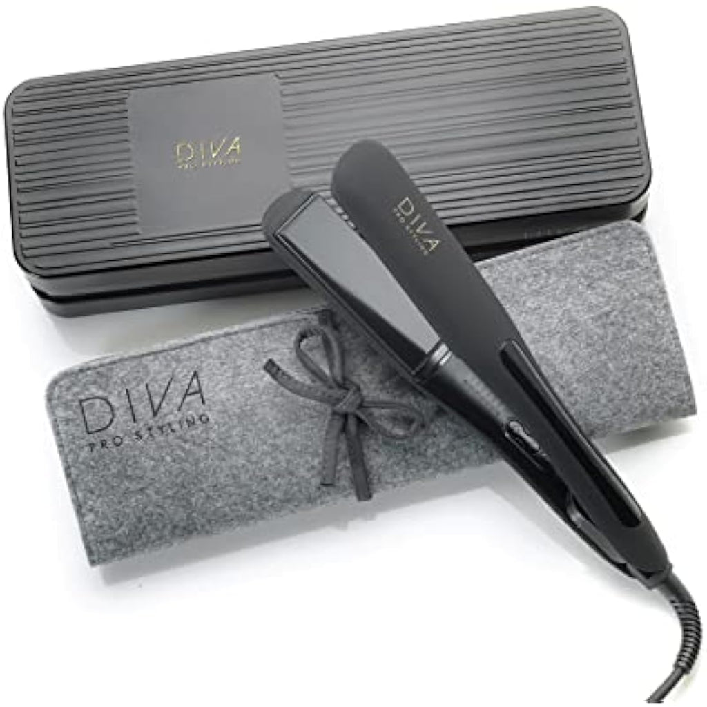 Diva Pro Wide Digital Hair Straightener | Keratin & Argan Oil Ceramic