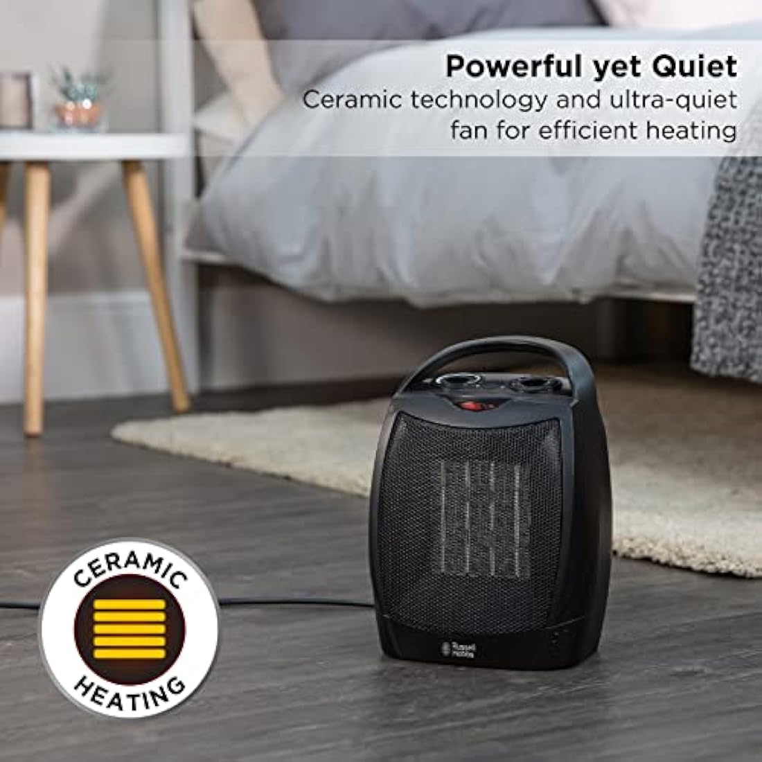 Russell Hobbs Ceramic Space Heater – 1500W Portable Electric Heater
