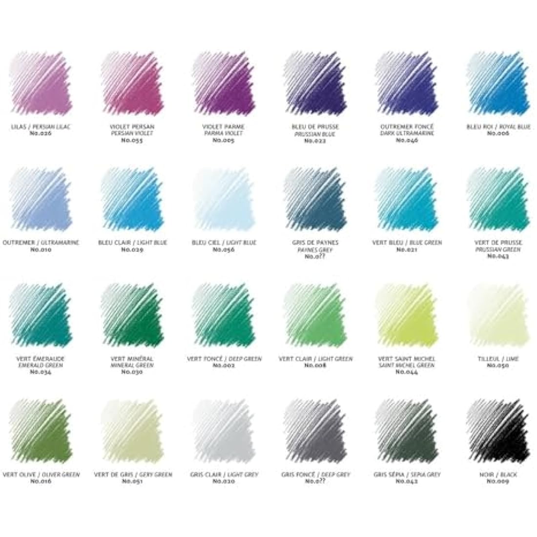 Conte a Paris Carre Crayons – Professional Artist Set (Pack of 48)
