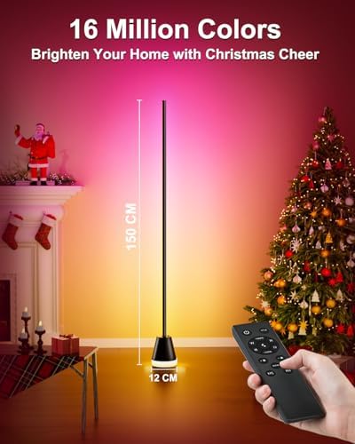Keepsmile RGB Corner Floor Lamp – Smart LED Mood Light with Music Sync