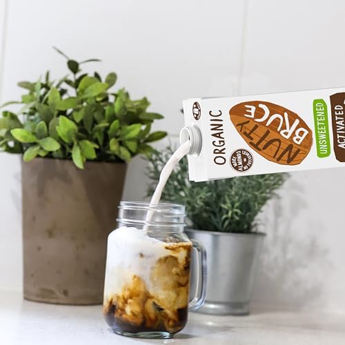 Nutty Bruce Unsweetened Activated Almond Milk – Organic & Vegan (6 x 1L)