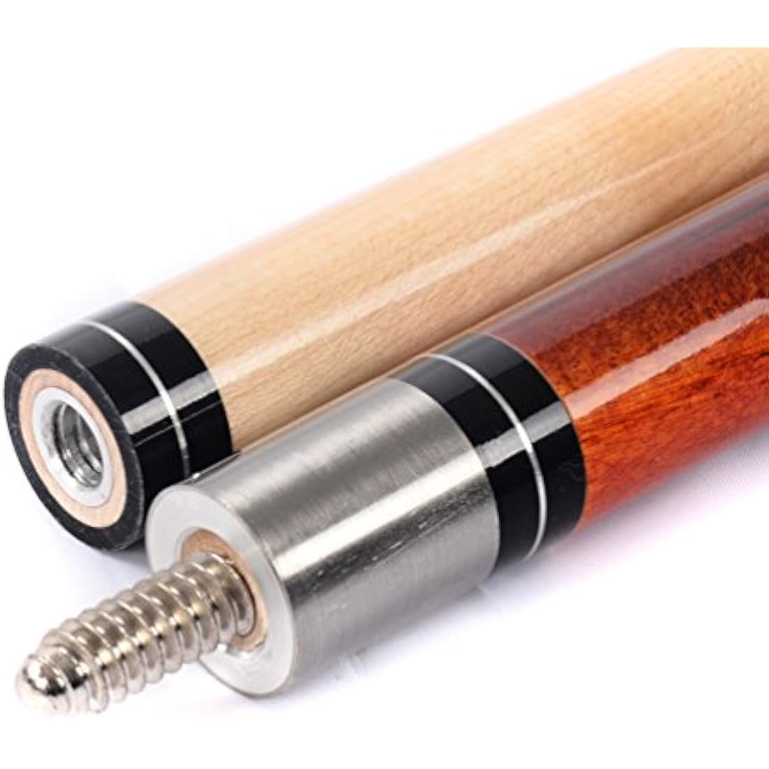 CUESOUL 58" Maple Pool Cue Stick Set | 2 Cues with 2x2 Hard Case