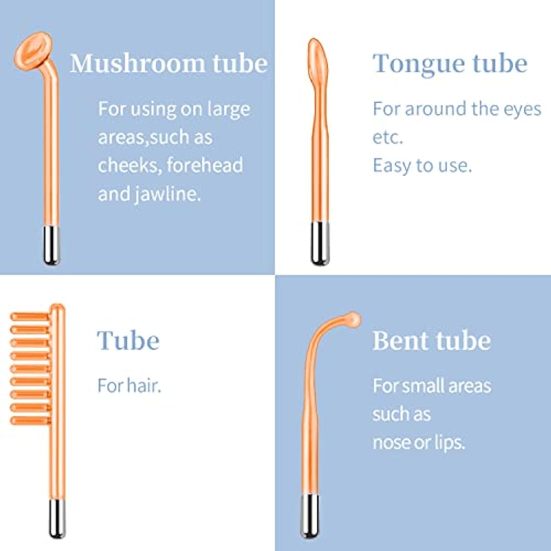 TUMAKOU High Frequency Facial Machine | Neon Skin Tightening Wand with 4 Tubes