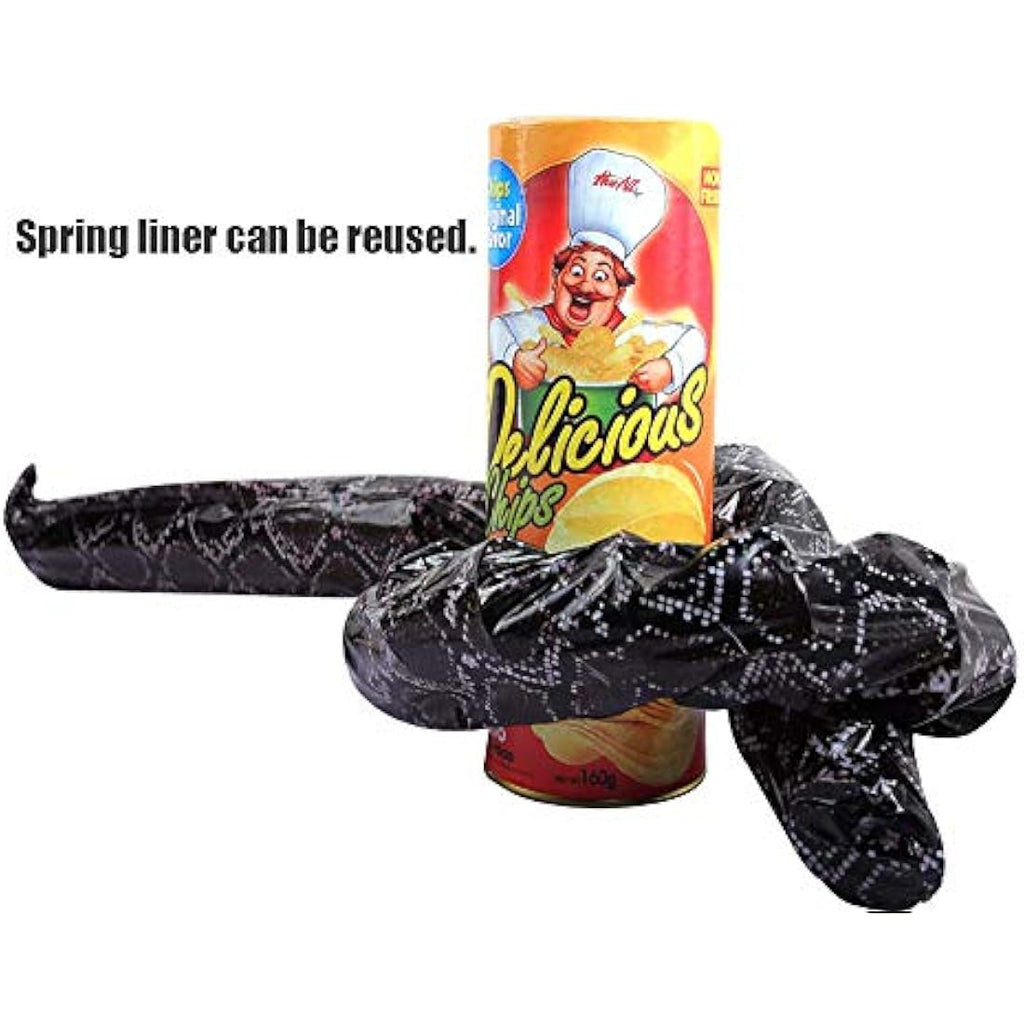 Potato Chip Snake Can Prank Toy with 5 Fake Cockroaches